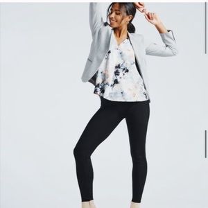 BETABRAND Black Skinny Yoga Work Pants 2XL Tall